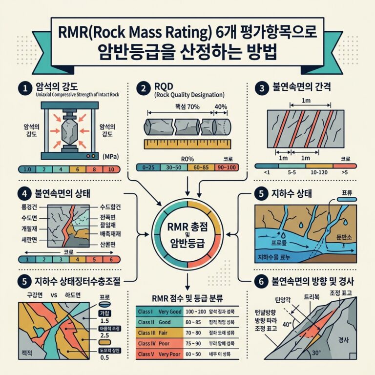 ai thumbnail infographic RMRRock Mass Rating 6개 평가항목으로 암반등급을 산정하는 방법 1790656319