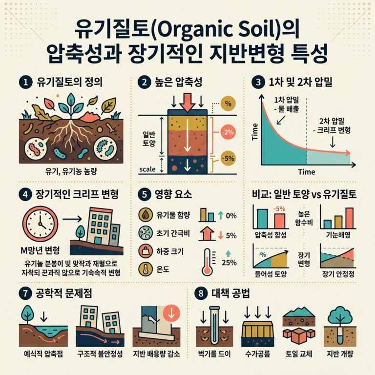 ai thumbnail infographic 유기질토Organic Soil의 압축성과 장기적인 지반변형 특성 1790656553