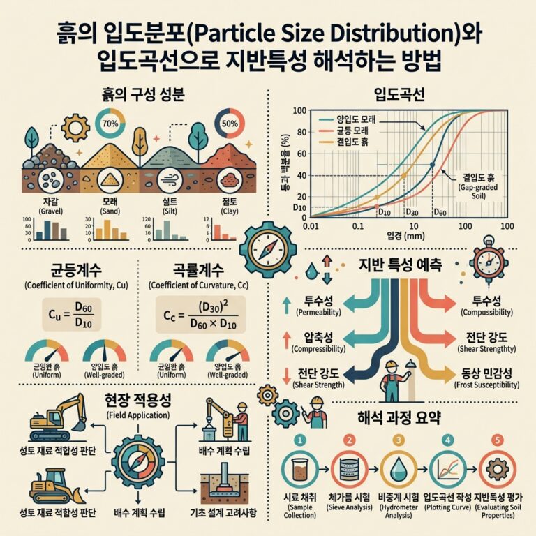 ai thumbnail infographic 흙의 입도분포Particle Size Distribution와 입도곡선으로 지반특성 해석하는 방법 1790648633