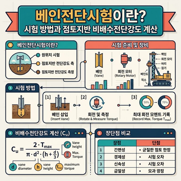 ai thumbnail infographic 베인전단시험이란 시험 방법과 점토지반 비배수전단강도 계산 1792629953