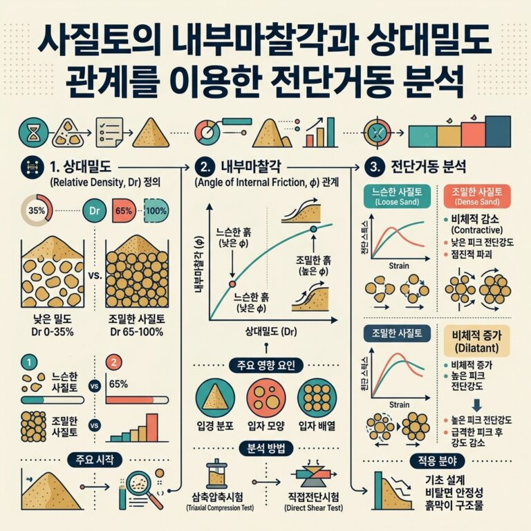 ai thumbnail infographic 사질토의 내부마찰각과 상대밀도 관계를 이용한 전단거동 분석 1791544446