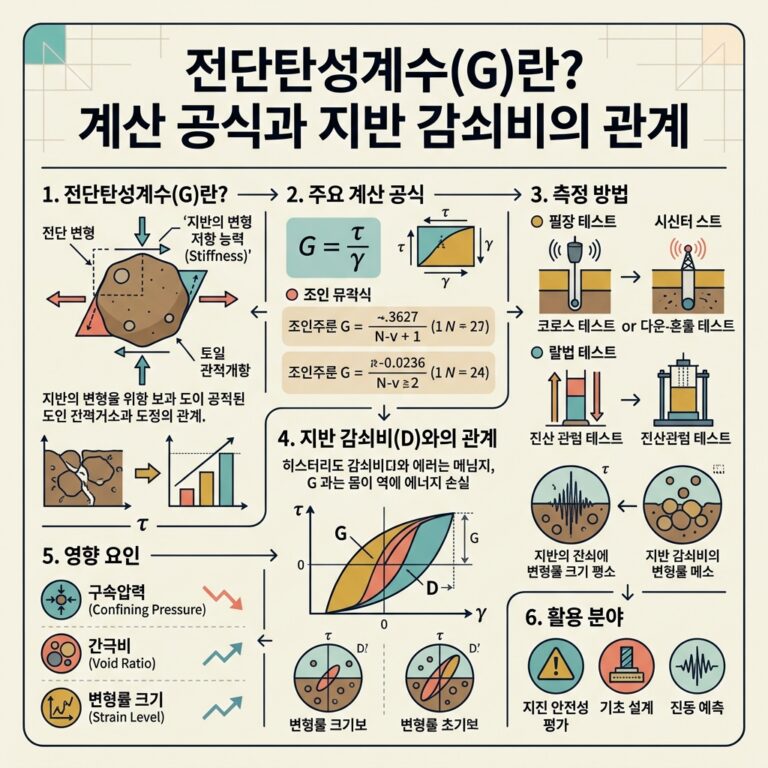 ai thumbnail infographic 전단탄성계수G란 계산 공식과 지반 감쇠비의 관계 1792627219