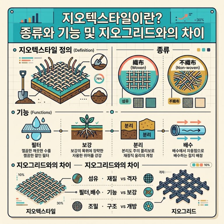 ai thumbnail infographic 지오텍스타일이란 종류와 기능 및 지오그리드와의 차이 1792627990